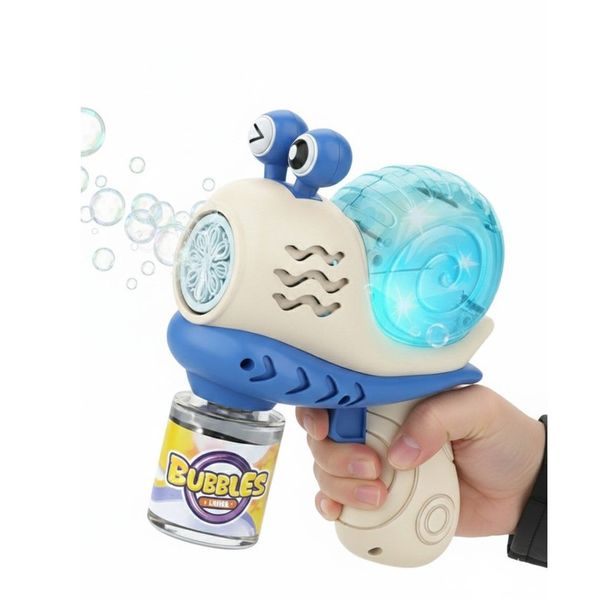 حباب ساز مدل تفنگی موزیکال چراغدار شارژی طرح حلزونی کد SNAIL GUN TRB