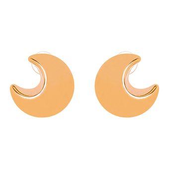 گوشواره زنانه مدل برجسته هلال ماه کد MRYS-1109