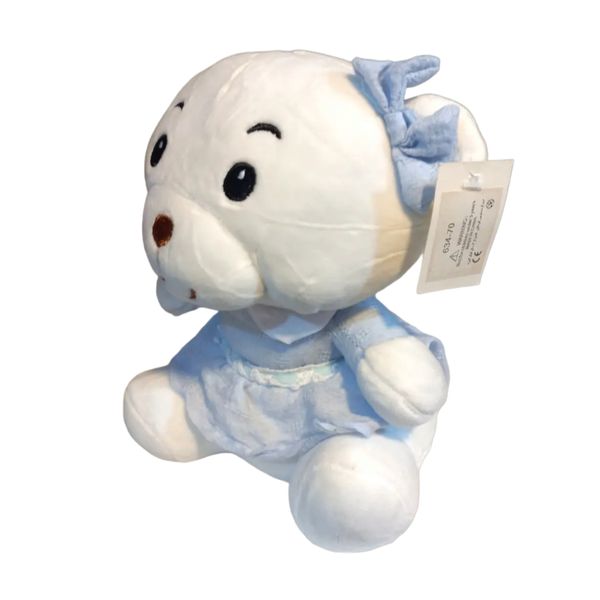 عروسک مدل خرس پاپیون دار ارتفاع 25 سانتی متر