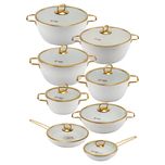 سرویس قابلمه و تابه گرانیت 16 پارچه ام جی اس مدل ماینز