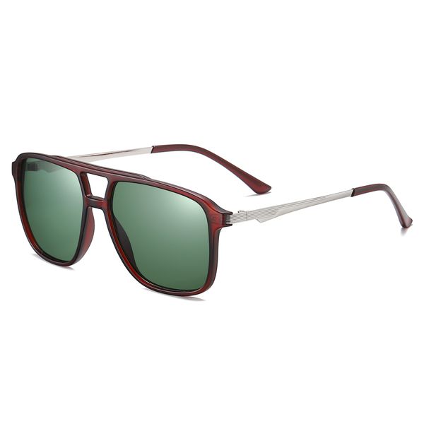 عینک آفتابی خلبانی (Aviator) مدل TR3301C32-P25 Polarized Hunter Sangria