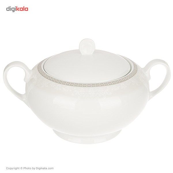 سرویس غذاخوری 102 پارچه چینی زرین ایران سری ایتالیا اف مدل Riva درجه یک