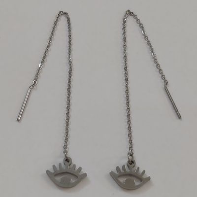 گوشواره زنانه مدل بخیه کد eye111