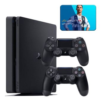 کنسول بازی سونی مدل Playstation 4 Slim کارکرده  ریجن 2 کد CUH-2216B ظرفیت 1 ترابایت به همراه 20 عدد بازی
