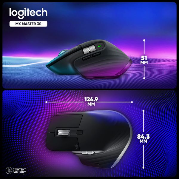 Mouse Logitech MX MASTER 3S BLACK Wireless