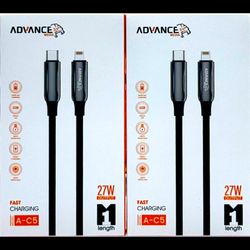 کابل شارژ آیفون به تایپ سی (usb-c to lightning)  Advance C5 – PD