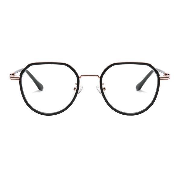 فریم عینک طبی چند ضلعی مدل TJ817C01P81 مناسب برای صورت گرد و بیضی