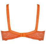 ست شورت و سوتین زنانه تیدامی 724 مدل 340020406 گیپور فنردار رنگ نارنجی