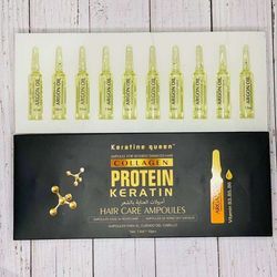 ویال ضدریزش و تقویت کننده مو کویین KERATINE QUEEN مدل PROTEIN KERATIN (ضمانت بازگشت وجه)