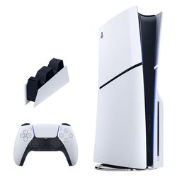 کنسول بازی سونی مدل PlayStation 5 Slim ظرفیت یک ترابایت ریجن 2016A اروپا به همراه پایه شارژر