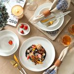 بشقاب غذاخوری زی مدل فرم اس کد 27 درجه یک بسته 6 عددی