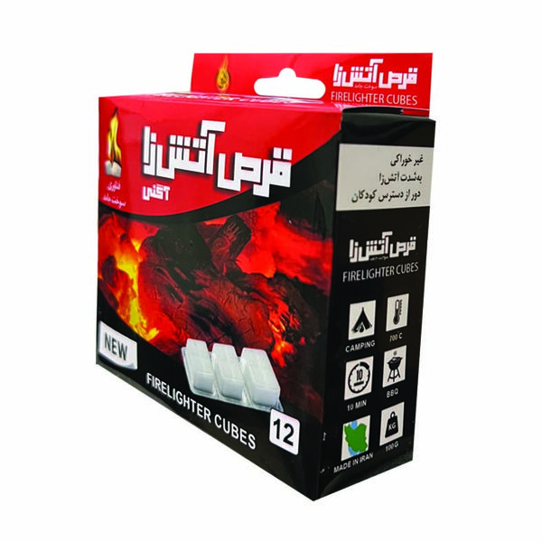 قرص آتش زا اگنی مدل نانوکامپوزیت بسته 12 عددی