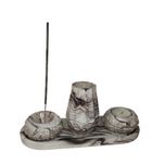 ست 4 تکه دکوری بتنی مدل لوتوس کد 201