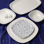 سرویس غذاخوری 27 پارچه چینی زرین ایران مدل کواترو ورنیکا درجه یک