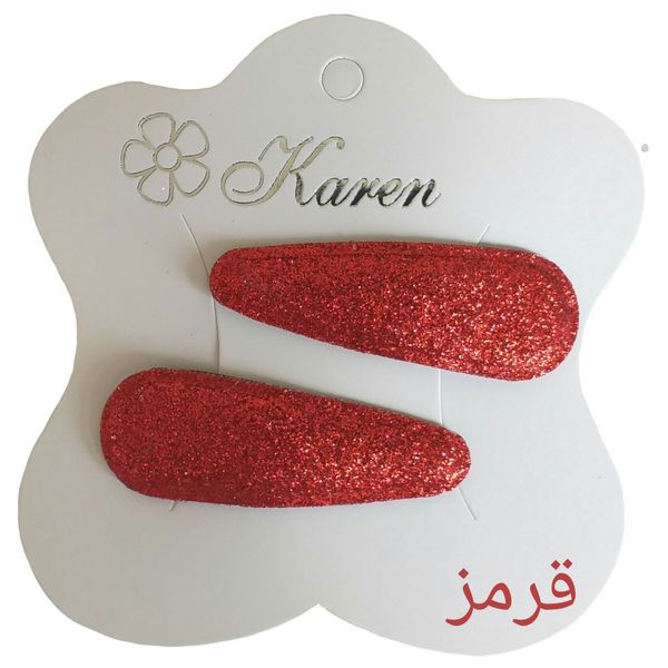 گیره مو دخترانه کد 2Leh بسته 2 عددی