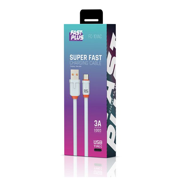 کابل تبدیل USB به USB-C فست پلاس مدل FC-101AC طول 1 متر