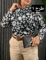 شومیز کریشه پاپیونی کد 1655