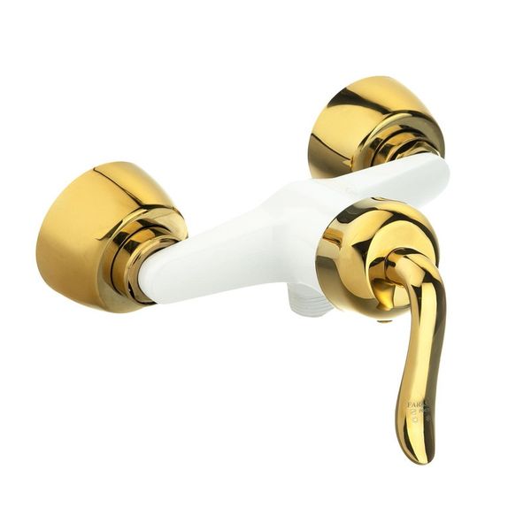 ست بازسازی 9 تکه سرویس بهداشتی قاجاری سفید طلا (5 سال گارانتی شیرآلات)