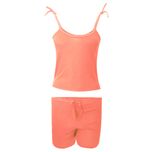 ست تاپ و شلوارک زنانه مدل SIMPLE کد tm-2287