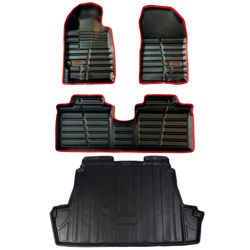 کفپوش سه بعدی خودرو گیلان مدل دور دوخت مناسب برای شاهین به همراه کفپوش صندوق