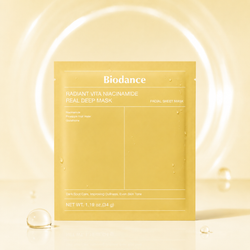 ماسک هیدروژلی ضدلک بایودنس نیاسینامید 34 گرم | Biodance Radiant Vita Niacinamide Real Deep Mask