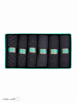 جوراب ددی - مردانه کلاسیک نخی - کد 122 - پک 6 عددی