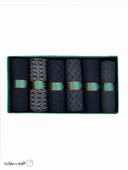 جوراب ددی - مردانه کلاسیک نخی - کد 205 - پک 6 عددی