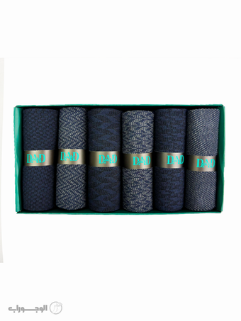 جوراب ددی - مردانه کلاسیک نخی - کد 205 - پک 6 عددی