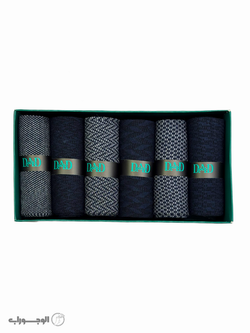 جوراب DAD - مردانه کلاسیک نخی - کد 105 - پک 6 عددی