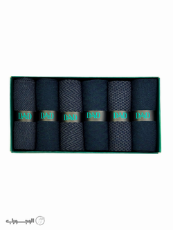 جوراب DAD - مردانه کلاسیک نخی - کد 214 - پک 6 عددی