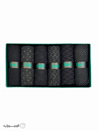 جوراب DAD - مردانه کلاسیک نخی - کد 216 - پک 6 عددی