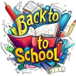 برچسب DTF استیکر حرارتی لباس بازگشت به مدرسه