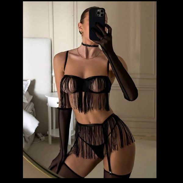 فانتزی ریشه ای فنردار🤩 دستکش-جوراب-بنددورپا-گردنی کد 4225