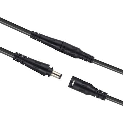 فیش آداپتور نرو ماده جفت قفلی ضد آب مشکی