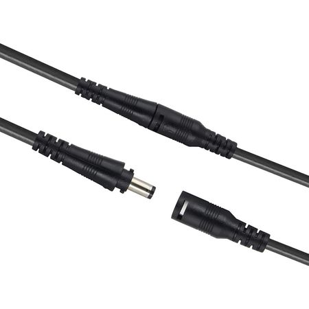 فیش آداپتور نرو ماده جفت قفلی ضد آب مشکی