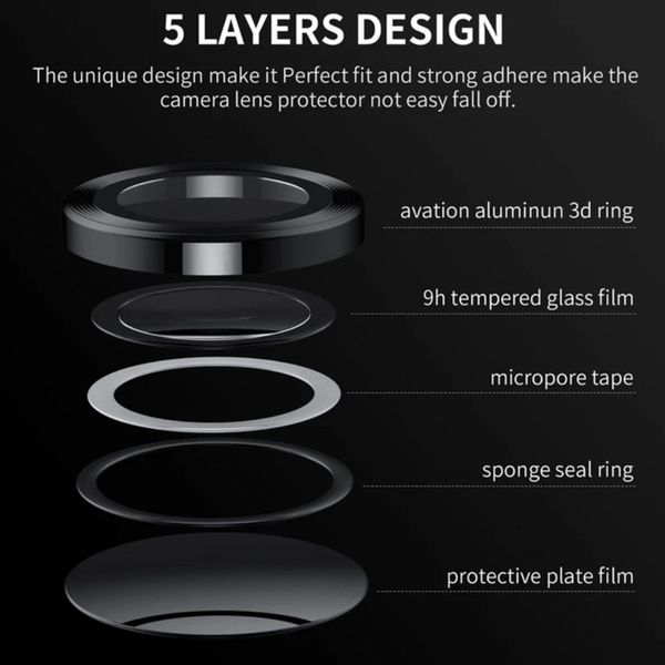 محافظ لنز دوربین فلزی مدل LENS FILM مناسب برای گوشی موبایل سامسونگ Samsung Galaxy A35