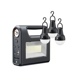 چراغ روشنایی دی پی مدل خورشیدی 7719 به همراه چراغ آویز بسته 4 عددی