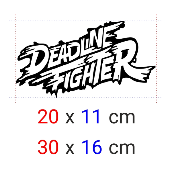 یزچسب برش خورده مدل DEADLINE FIGHTER کد 0195