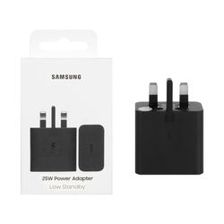 شارژر دیواری سه پین فست و PD تک پورت Samsung Type-C مدل EP-T2510 25W - مشکی - اصلی (گارانتی 12 ماهه شرکتی)