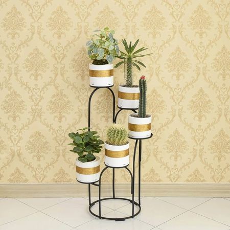 استند گلدان طرح پیچان (پیچک)