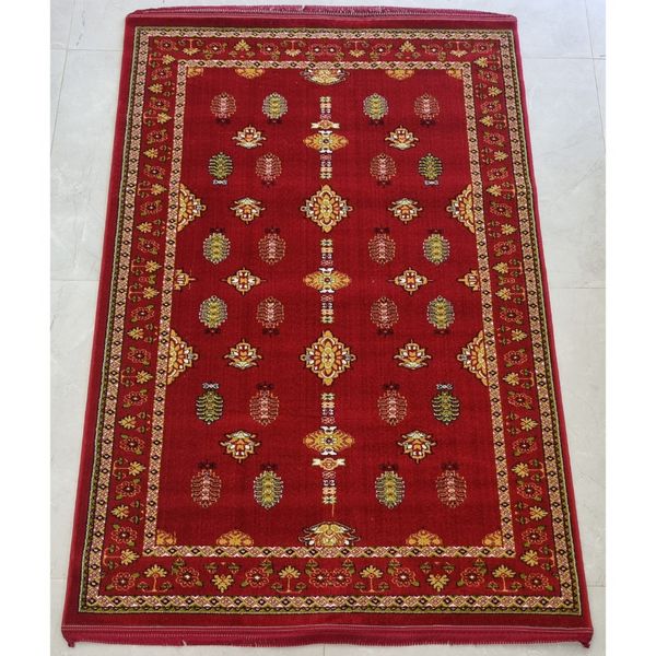 نقشه ساویز _ فرش ماشینی تراکم 1000 رنگ لاکی 6 متری BCF