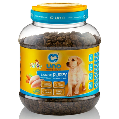 غذای خشک توله سگ اونو مناسب نژاد بزرگ / Uno large puppy dry food
