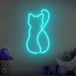 چراغ نئون طرح گربه