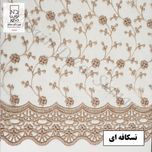 پرده نوین دکور سیاناو مدل تور شکوفه 3 سایز 280 × 300 سانتی متر