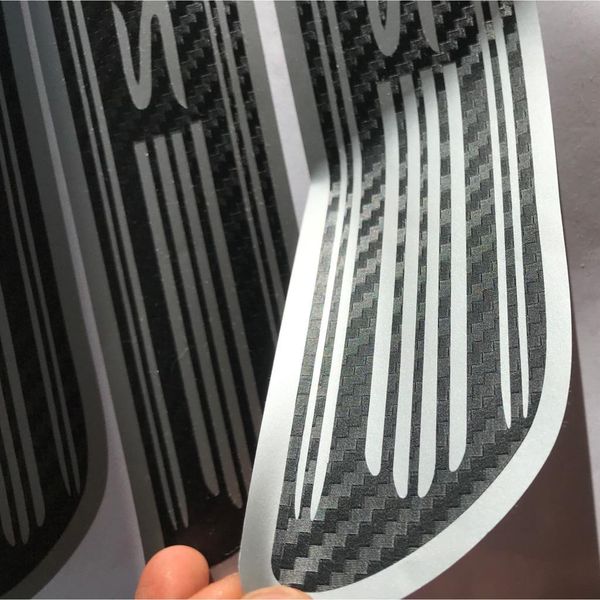 برچسب پارکابی خودرو مهدیار مدل کربن کد sp123 مناسب برای رانا بسته 4 عددی *80