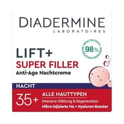 کرم شب ضد چروک و لیفت کننده بسیار قوی دیادرمین مدل +35 | Diadermine Lift+ Super Filler Nachtpflege