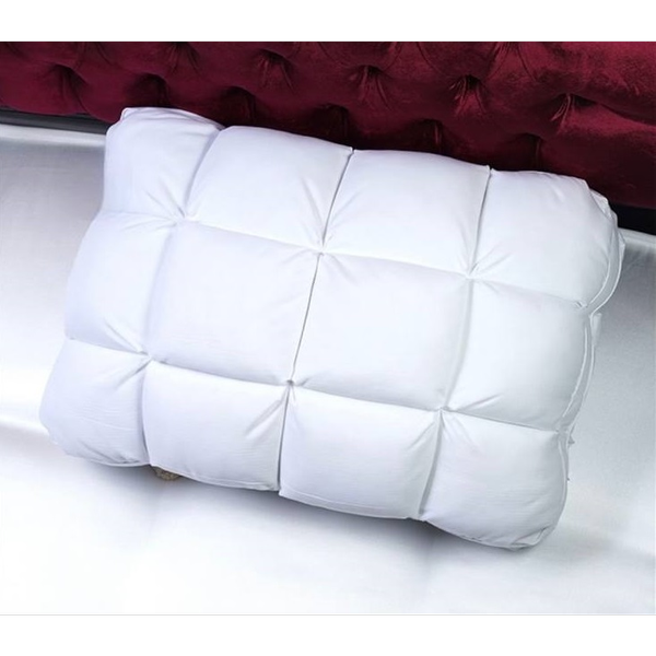 بالش دیاموند پلاس دو طرفه سفید رویه نخ الیاف میکروژل سایز 50 در 70