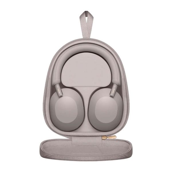 هدفون بیسیم سونی مدل WH-1000XM5 با نویز کنسلینگ فعال (ANC)، درگاه شارژ USB Type-C، دارای 4 میکروفون با فناوری Beamforming، پشتی