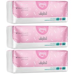 نوار بهداشتی پنبه ریز مدل لطیف سایز L ضخیم مجموعه 3 عددی