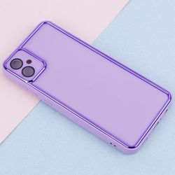 کاور قاب مدل دور براق رینگی محافظ لنزدار مناسب برای گوشی موبایل سامسونگ Galaxy A 05